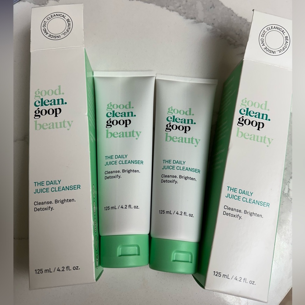 New set of two good clean goop the daily facial cleanser